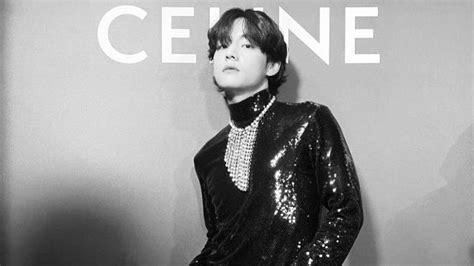 bts v celine fashion show|BTS celine's v.